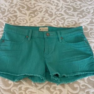 Roxy turquoise denim shorts